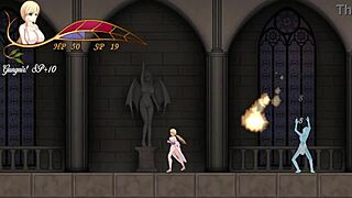 Kutsuz felaket oyun sahnesi güçlü pelerinli karakterle