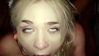 กลุ่มเย็ดป่าเถื่อนกับสาวบลอนด์สลัดเย็ดสามรูแรง