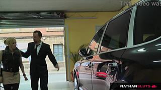 अरे, स्पैनिश कूगर बिग टिट्स वाली, बॉसेज ने डबल डिक किया!