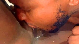 Beautiful amateur Jezzebel Queen enjoys deepthroat and intense doggystyle with two well-endowed men in her new home