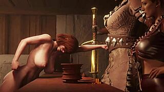 رسوم فوتاناري ساخنة مع بلع عنيف ونيك شرجي