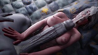 翅膀客人猛干女人3D扶她动画