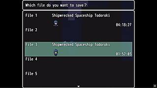 Todoroki føler intens nytelse mens romzombie cummer på hennes latexdrakt