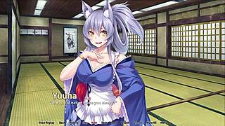 Cauda e Tetas Onsen Ep1: Lavada por Quatro Gatas no Anime Quente. Jogos Garagem Selvagens!