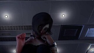 begjæret etter sex driver henne gal i 3d animasjon. pov rumpeknulling og creampie galskap