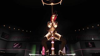 Aventura de Ryo no Red Robin Lounge, Fodendo na Mesa de Máquina