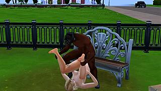 barbie gets seduced in a public setting