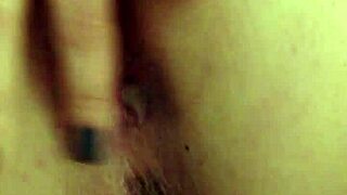 An amateur demonstrates the proper use of a suppository.