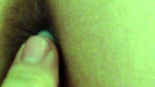 An amateur demonstrates the proper use of a suppository.