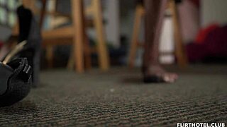 Colombian sexy woman indulges in foot fetish at our favorite flirt hotel