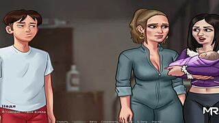 Summertimesaga Episode 4: Milf Gives Stress Relief Handjob