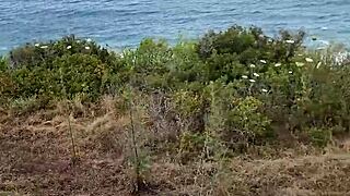 Petite 18+ Babe Gives Blowjob in Nature During Cyprus Trip Exhibition