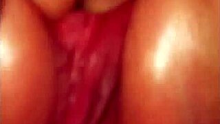 Fingering my wife to a pleasurable climax.