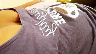 Indian maid shows off nude body and big tits