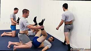 Old Man and Grandpa in Hot Gay Skater Boy Bare Yoga Movie!