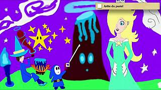 I, Rosalina, am peeing on the blue witch and shy guy