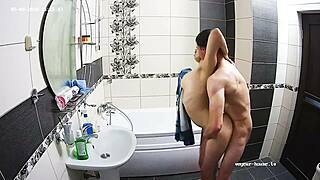 Hot Couple Engages In Intense Hardcore Bathroom Fucking