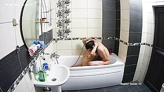 Hot Couple Engages In Intense Hardcore Bathroom Fucking