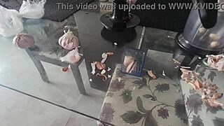 Blonde Slut Shows Wet Pussy