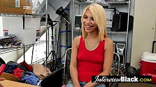 latina blonde slut deepthroats big black cock