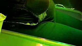 Milf slut tanning without bra, I show my hard cock and she gets fucked 😏