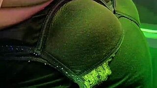 Milf slut tanning without bra, I show my hard cock and she gets fucked 😏