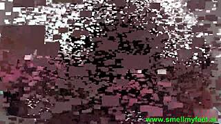 as she made him kneel, her feet became his world to smell and worship nightly