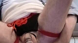 thomas odea masturbates his monster cock in gay porn