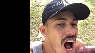 Outdoor Bareback Action with Amateur Gay Duo