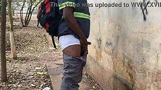 Outdoor Bareback Action with Amateur Gay Duo