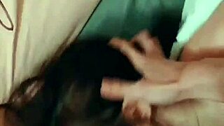 asian slut with huge tits moans loudly. during hardcore fucking.