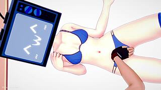 TV Woman Removes Bikini On Bed