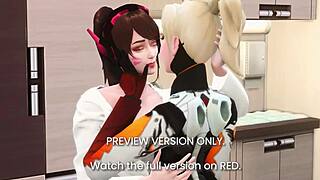 Overwatched 3D Hentai Preview with Futanari Rough Action