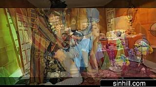 crazy ffm threesome at wonderland tea party