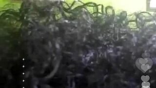 Spanish prostitute touches herself on instagram live