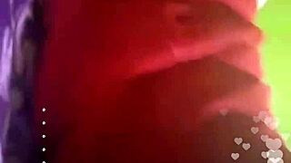 Spanish prostitute touches herself on instagram live