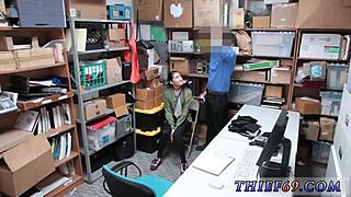 big booty police officer busts me at work