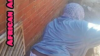 African amateur sucks monster black cock blowjob