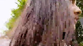 Vanesa Undressing Seductively In The Public Park