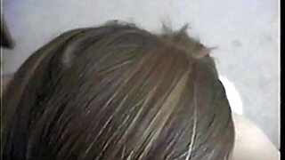 College Student On Her Knees Sucks Off Her Lab Partner And He Sprays Her Tongue