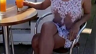 Milf Slut Flashes in Interracial Amateur Scene