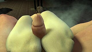 yo, check chris and leon with that smelly sockjob action, huh?