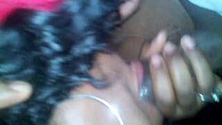 She finally shows her crush with ghetto blowjob!