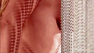 canadian star nikki benz strips playfully