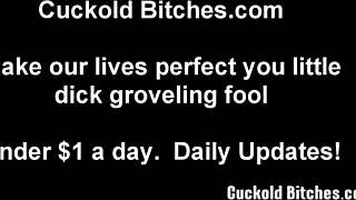 watch me make my old cuckold eat that interracial cum?