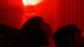 Me and my bbw wife having passionate sex on the couch with deepthroat blowjob