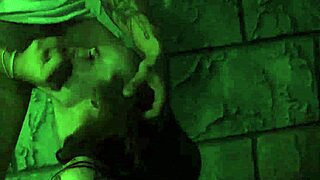 Anya gets bound in rough outdoor public domination and creampie