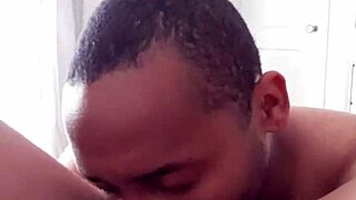 Ebony Big Tits Licked in Juicy Muff Dive