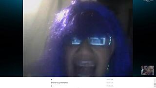 carol banderas mexicana showing off on webcam live