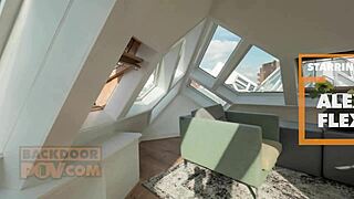 Ever seen anal slut Alexa Flexy bend for a wild POV threesome?